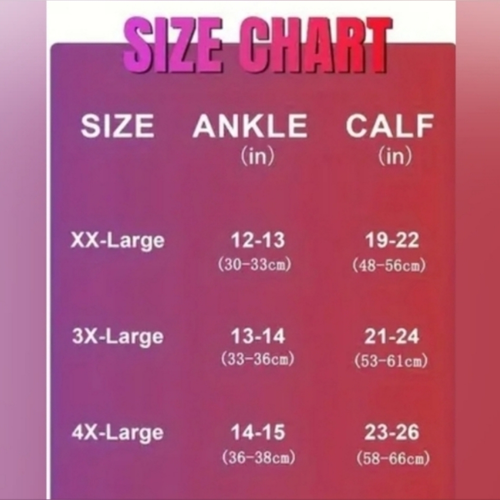 Plus Size Compression Socks: You choose 1 Pair - Picture 4 of 4